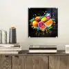 Fruit - Graffiti - Kleurrijk - Sinaasappel - Aardbei - Abstract plexiglas 5mm klein -sfeer1
