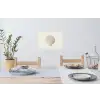 Schelp - Minimalistisch - Wit Muursticker klein -eettafel