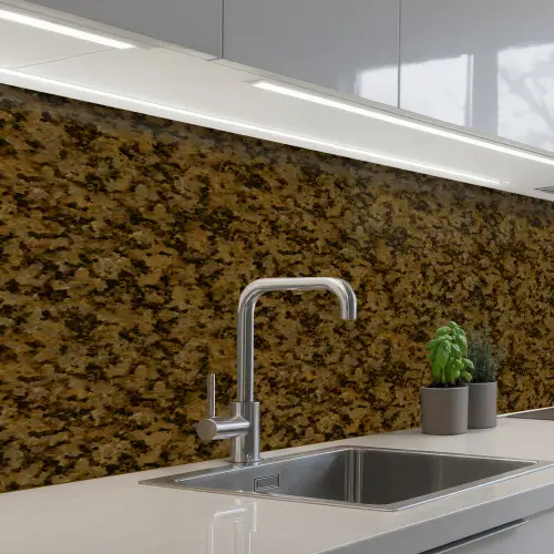 Bruin - Vlekken - Graniet keuken achterwand 2 middel 871 -3d_schuin