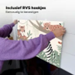 Jungle - Rustiek - Pastel Inductie beschemer met haakjes klein -ky-ophangen-nl