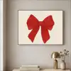 Strik - Symmetrisch - Rood - Lint Textielframe zwart klein -sfeer2