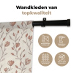 Patroon - Klassiek - Roze Wandkleed katoen klein 269 -sfeer2