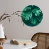 Monstera - Bladeren - Planten - Jungle - Natuur Wandcirkel behangsticker klein -sfeer3