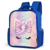 Eenhoorn Kinderrugzak - Blauw middel -schuin