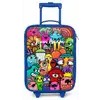 Knallende gekleurde monsters Kinderkoffer - Blauw klein -zz3dotto