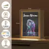 Leeuw - Kleuren - Zwart - Dieren Light Box met kabel (Kinderlampje) klein -USP_NL