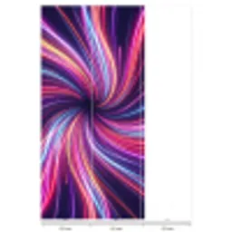 Abstract - Swirl - Futuristic - Neon Behang Vlies klein -USP_banen