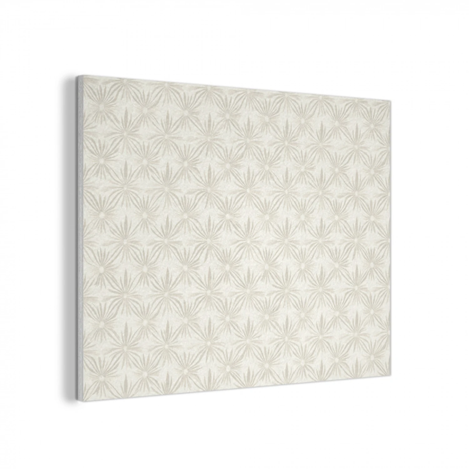 Patroon - Bloemen - Beige PET vilt klein 837 -3d