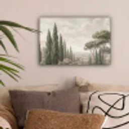 Vallei - Bos - Natuur - Groen canvas 2cm klein -sfeer1