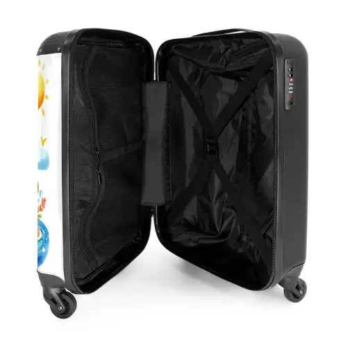 Pepijn piraatje NBS - Handbagage koffer - Unisex middel -binnenkant