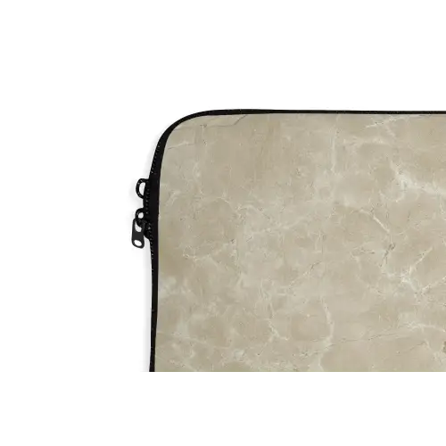 Lichtbeige - Marmer - Diffusie adering laptophoes neopreen klein 279 -detail