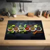 Kruiden - Specerijen - Betonlook - Stilleven Inductie beschermer vinyl 3mm klein -sfeer5
