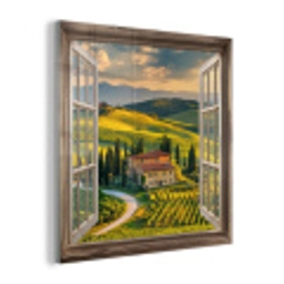 Doorkijk - Toscane - Uitzicht - Landschap - Zomer plexiglas 5mm klein -z3d