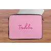 Toedeloe - Roze - Minimalistisch laptophoes neopreen klein -tafel