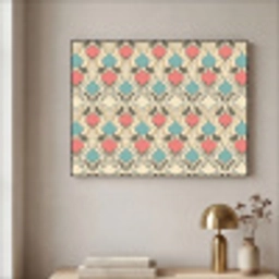Barok - Retro - Kleurrijk Textielframe zwart klein 947 -sfeer2