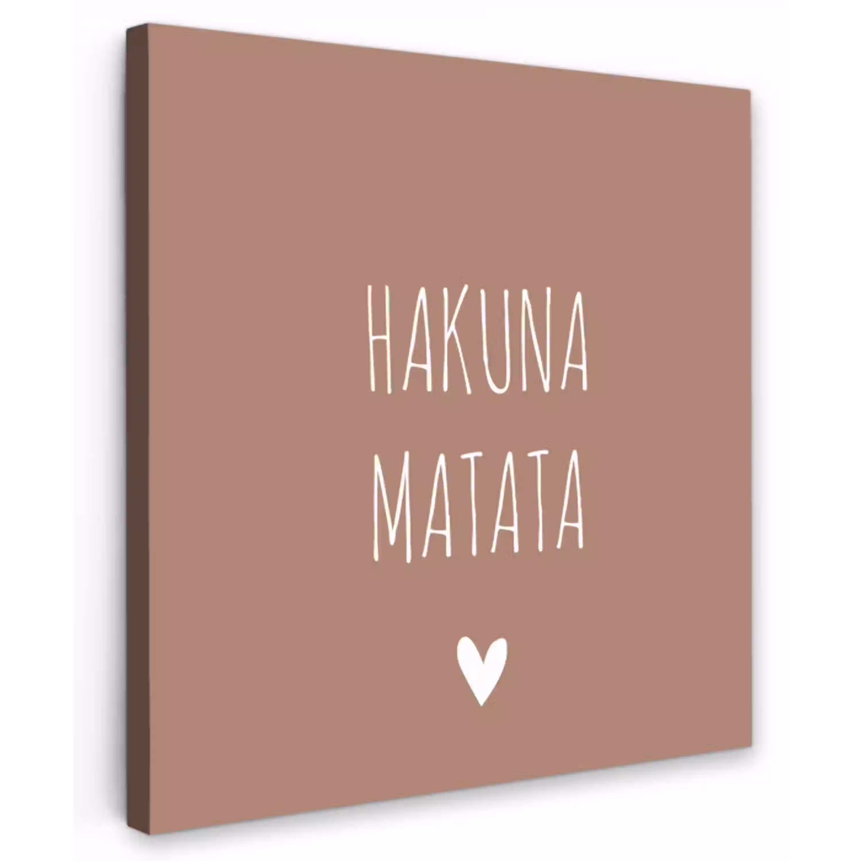 Spreuken - Hakuna matata - Quotes Tuinposter op houten frame 2 cm dik klein -3d