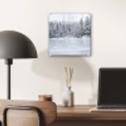 Meer - Dennen - IJs - Winter - Rustgevend plexiglas 5mm klein -sfeer6