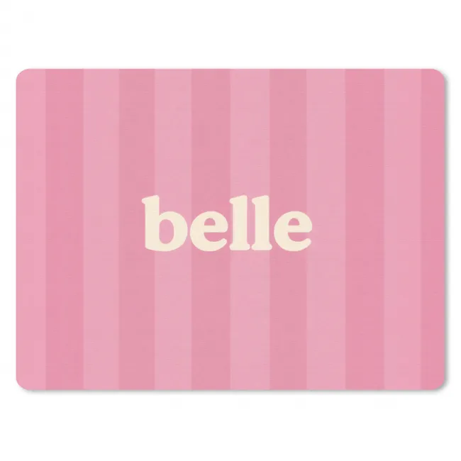 Muismat - Roze - Gestreept - Belle