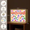 Hartjes - Patroon - Kleurrijk Light Box met batterij (Wandlamp kind) middel -USP_websiteoverzichtNL
