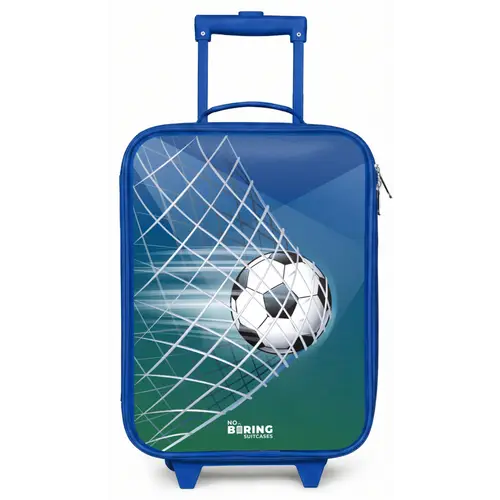 Bal in het goal Kinderkoffer - Blauw klein -zz3dotto
