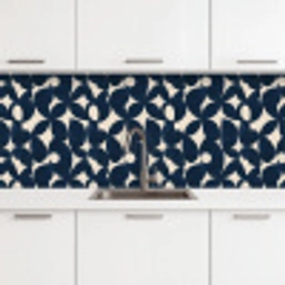 Modern - Geometrisch - Blauw keuken achterwand 2 middel 871 -3d