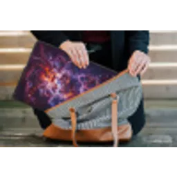 Space - Stars - Abstract - Colorful laptophoes neopreen klein -tas