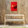 Tomaat - Rood - Hart Tuinposter op houten frame 2 cm dik klein -sfeer4