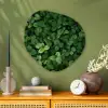 Groen - Bladeren - Kartel - Zonlicht Wandcirkel Organisch Plexiglas middel -sfeer2