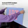 Art - Roze - Blauw Inductie beschemer met haakjes klein -ky-ophangen-nl