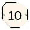 Beige - Kader - Regulier Naambord Organisch middel -3d