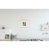 Halve cirkels - Aardetinten - Grafisch textielposter latten blank klein -kinderkamer