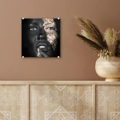 Vrouw - Bladgoud - Zwart - Huid - Luxe plexiglas 5mm klein -sfeer5