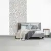 Zebra - Motief - Grijs fotobehang vinyl groot 64 -slaapkamer