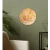 Peach - Eten - Taart - Oranje Wandcirkel plexiglas klein -sfeer3