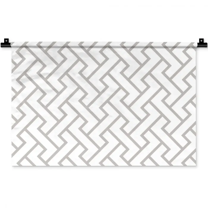 Grafisch - Patroon - Modern - Lijn Wandkleed katoen klein 269 -zz3d