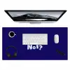 Blauw - Why not - Minimalistisch Muismat XXL klein -3d