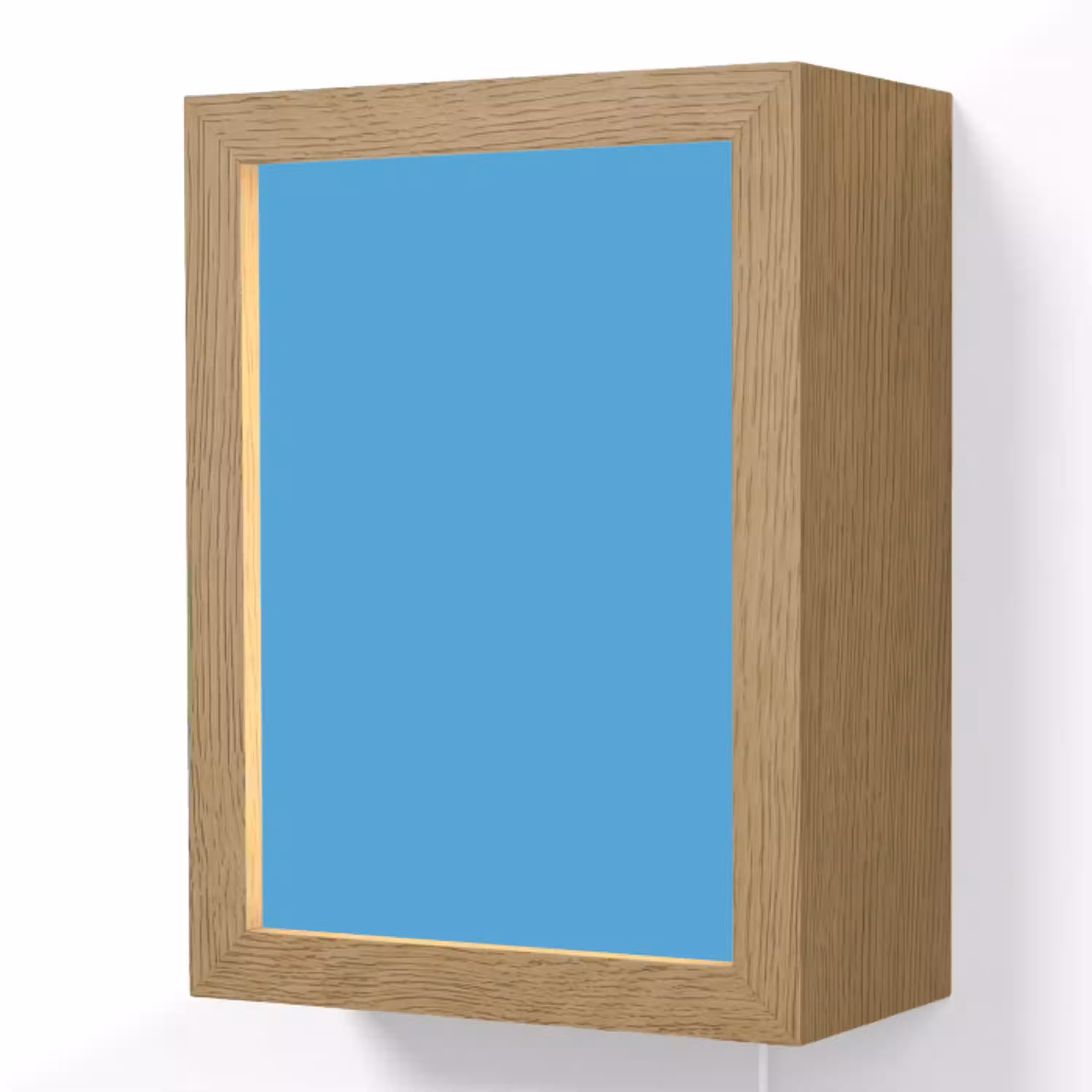 Cerulean - Breeze - Blauw Light Box met kabel (Wandlamp) klein 929 -3d