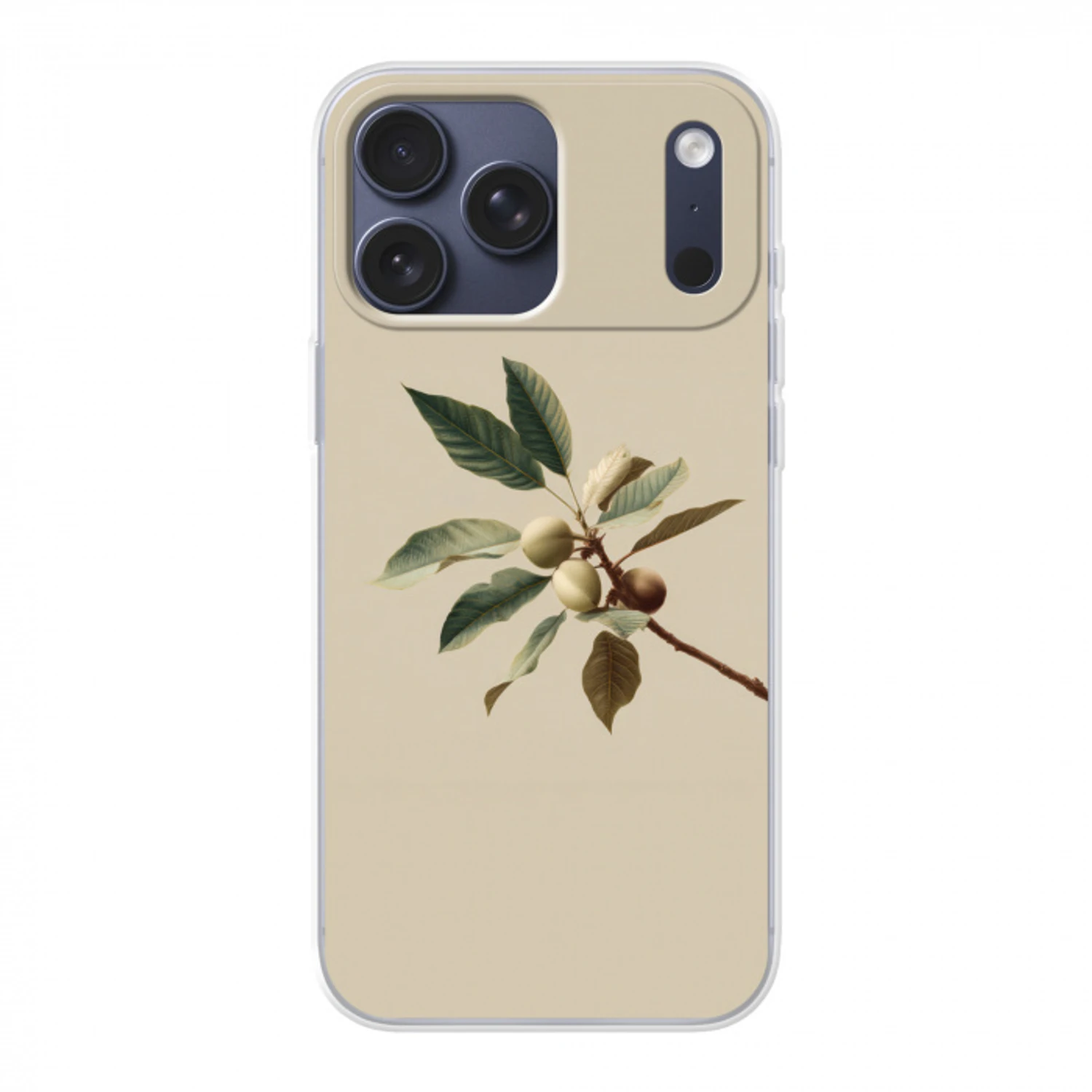 Tak - Groene Bladeren - Vruchten Telefoonhoesje iPhone 17 Pro Max klein -3d