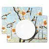 Bloesems - Wit - Mozaïek - Tak Placemat vinyl groot -zzsfeer2_Kitchenyeah-website