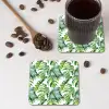 Bladeren - Monstera - Tropical - Jungle onderzetter kurk middel -sfeer2