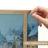 Winterkermis - Dorp - Kleurrijk Light Box met batterij (Wandlamp) middel -USP_websiteprintNL