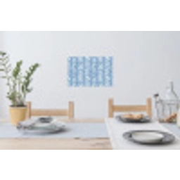Patroon - Streep - Blauw Muursticker klein 286 -eettafel
