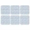 Strepen - Patroon - Blauw - Wit onderzetter kurk middel 366 -3d