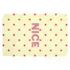Nice - Stippen - Roze - Geel Badmat klein -3d