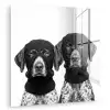 Honden - Bivakmuts - Zwart - wit plexiglas 5mm klein -zzzproduct_nieuw
