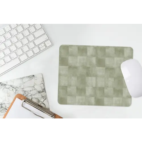 Vlakken - Rustiek - Groen muismat rubber klein 262 -witbureau
