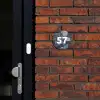Donkergrijze stenen - Traditioneel Naambord Rond klein -sfeer1-rond-XS