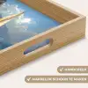 Zeilschip - Zee - Rotsen - Wolken Dienblad Rechthoek middel -USP_HandgreepNL