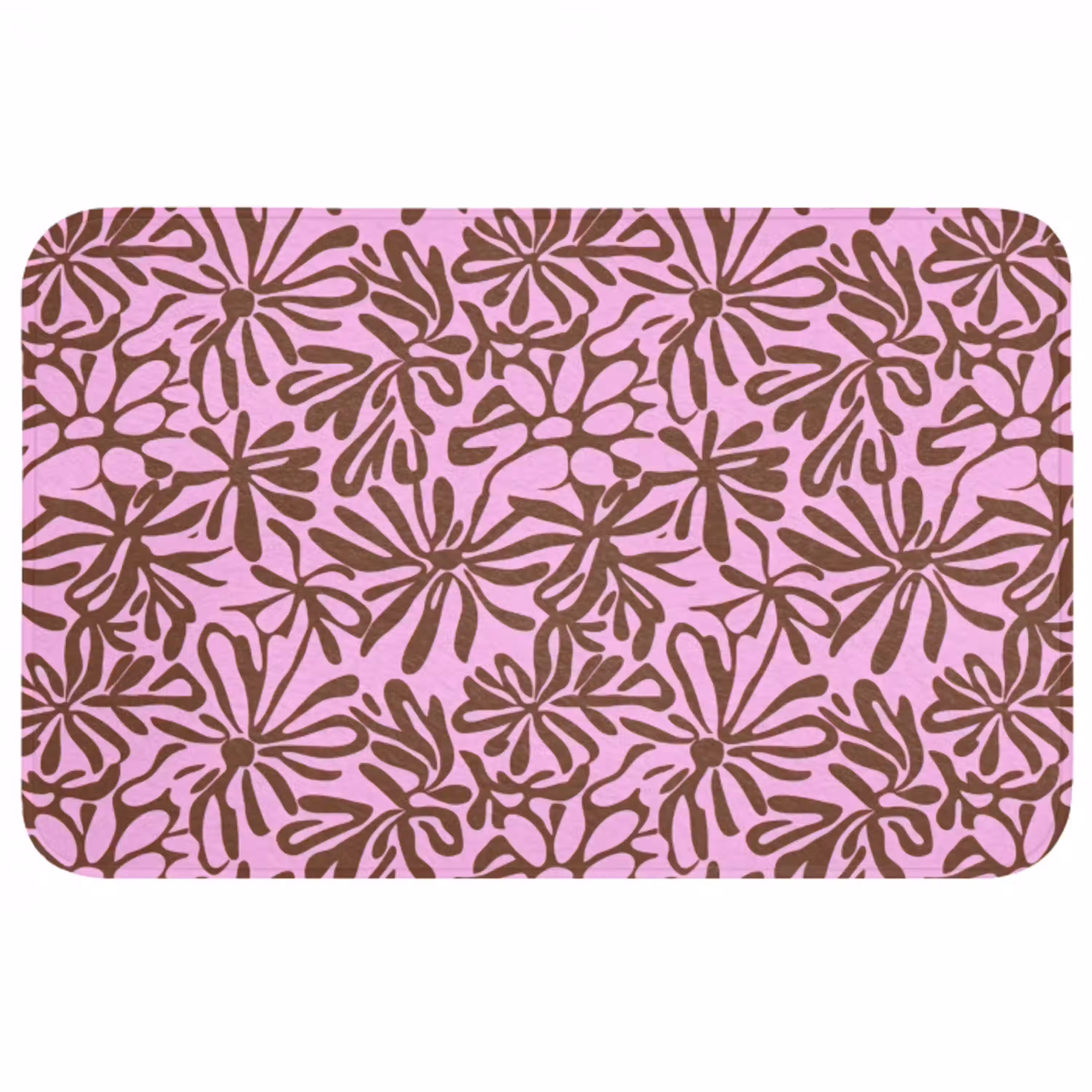 Organisch - Patroon - Roze WCmat middel 1009 -3d