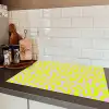 Organisch - Lila - Groen - Patroon Inductie beschermer vinyl 3mm klein 276 -sfeer3